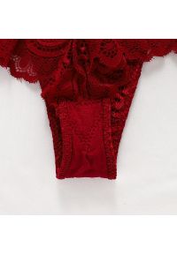 Intica - Stringi koronkowe z szerokim pasem na co dzień i okazje Chandrima. Kolor: czarny. Materiał: koronka. Wzór: koronka #5