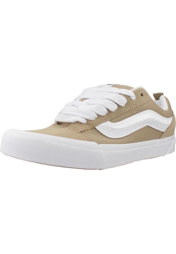 Tenisówki Vans Model Knu Skool Kolor Jasnobrązowy. Kolor: brązowy, zielony, wielokolorowy, beżowy. Materiał: tkanina, skóra