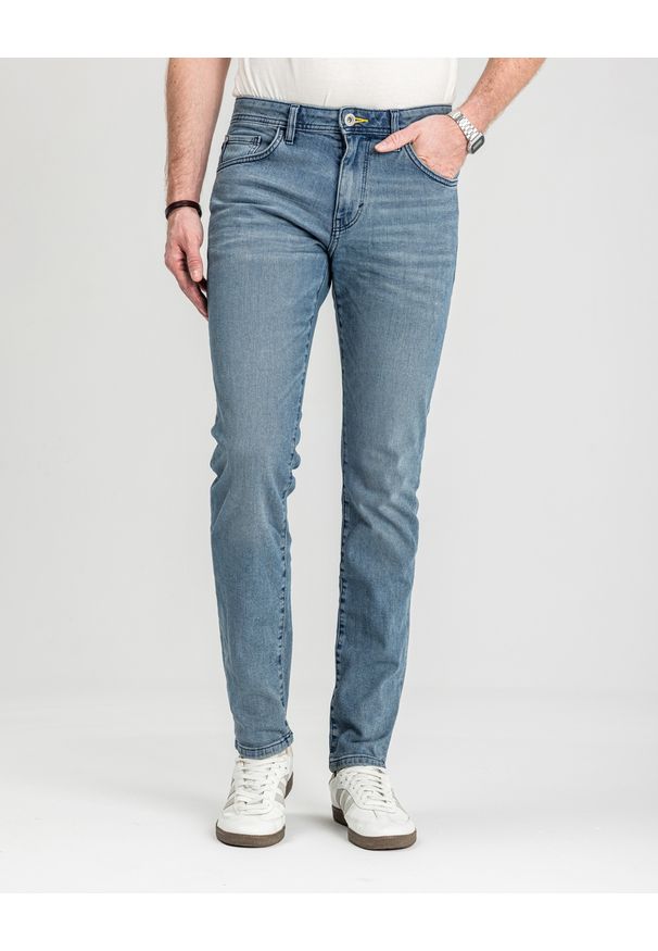Męskie Spodnie Jeansowe Tom Tailor TTJOSH REGULAR Stone Blue Denim 1048363 10141