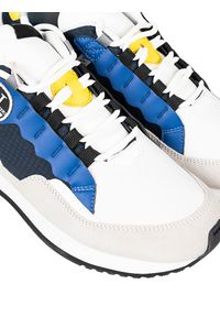 North Sails Sneakersy "Winch" | RW-03 KITE-022 | Winch | Mężczyzna | Żółty, Niebieski, Granatowy. Kolor: niebieski, wielokolorowy, żółty. Materiał: materiał, skóra ekologiczna. Wzór: aplikacja, kolorowy #4