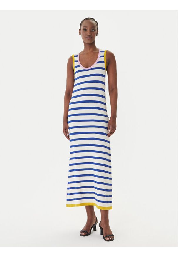 LOLA CASADEMUNT Sukienka dzianinowa LS2616157 Kolorowy Regular Fit. Materiał: syntetyk. Wzór: kolorowy