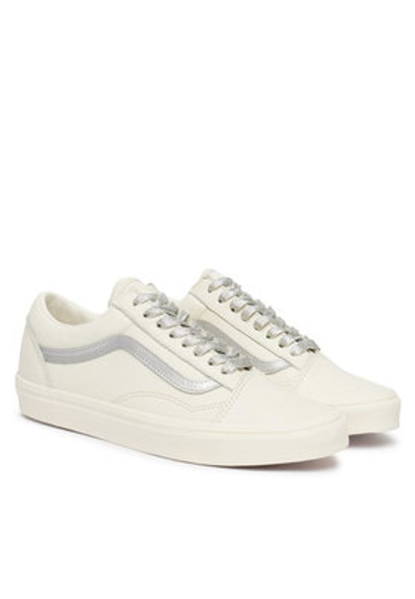 Vans Tenisówki Old Skool VN000D6WC9F1 Écru. Kolor: kremowy. Materiał: skóra, zamsz