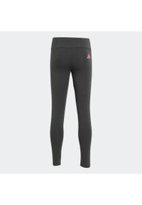 Adidas - Legginsy dziecięce ADIDAS. Okazja: na uczelnię. Kolor: szary. Materiał: materiał. Styl: elegancki, sportowy #2