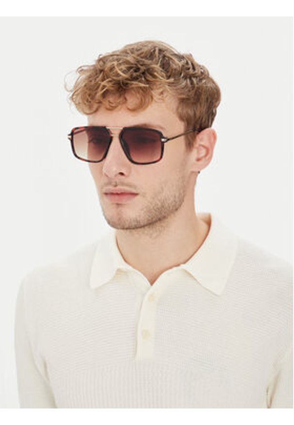 Aldo Okulary przeciwsłoneczne Nataniel 13935596 Brązowy. Kolor: brązowy