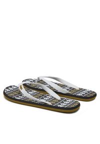 Kappa Japonki 371D2UW White - Black - Green Military Kolorowy. Materiał: materiał. Wzór: kolorowy #6