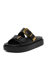 DeeZee Klapki CEO-HY86733-1 Czarny. Kolor: czarny. Materiał: skóra #5