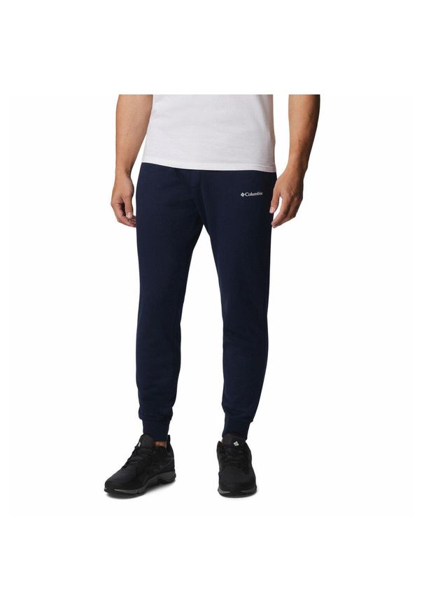 columbia - Spodnie Dresowe Męskie Columbia CSC Logo Fleece Jogger II. Kolor: niebieski. Materiał: dresówka