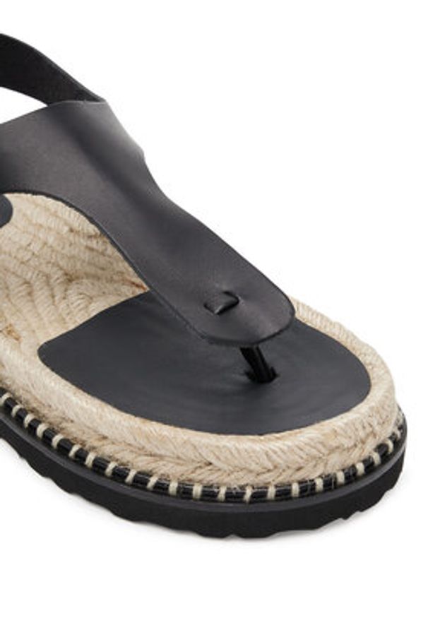 Castañer Espadryle Tokio/261 025672 Czarny. Kolor: czarny. Materiał: skóra
