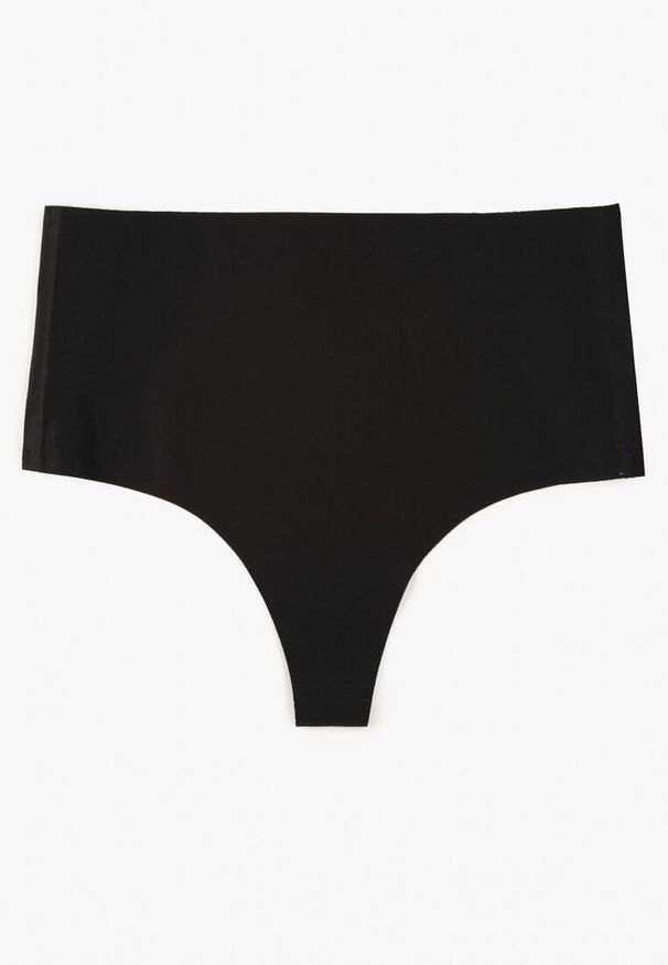 Renee - Czarne Bezszwowe Majtki High Waist Kolunea. Stan: podwyższony. Kolor: czarny