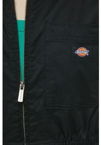 Dickies kombinezon bawełniany kolor czarny bawełniany z kołnierzykiemm. Okazja: na co dzień. Kolor: czarny. Materiał: bawełna. Długość rękawa: krótki rękaw. Długość: krótkie. Styl: casual #2
