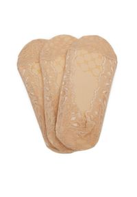Nine West Skarpety LA_NW_4WB_004_SS25 (3-PACK) Beżowy. Kolor: beżowy. Materiał: bawełna, materiał