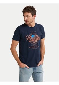 Petrol Industries T-Shirt M-1050-TSR602 Granatowy Regular Fit. Kolor: niebieski. Materiał: bawełna