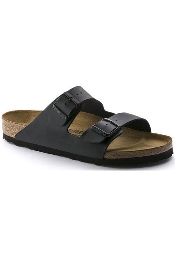 Klapki męskie Birkenstock Arizona. Kolor: wielokolorowy, czarny, brązowy. Materiał: materiał