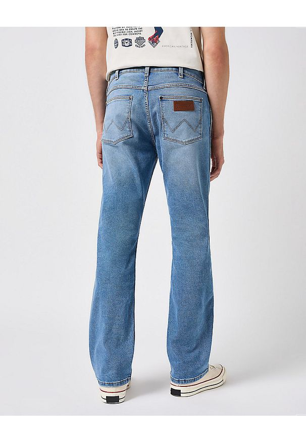 Wrangler - WRANGLER HORIZON MĘSKIE SPODNIE JEANSOWE JEANS DŻINSY BLUE SPRING 112350854 W110018017