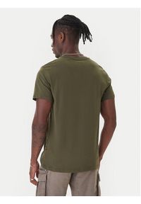 G-Star RAW - G-Star Raw T-Shirt Finger Print Burger D26041-C506 Zielony ciemny Regular Fit. Kolor: zielony. Materiał: bawełna. Wzór: nadruk #2