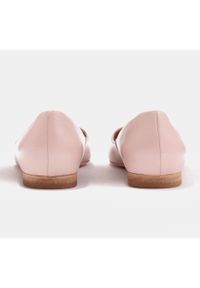 Marco Shoes Baleriny damskie z niskimi bokami różowe. Kolor: różowy. Materiał: materiał, skóra. Szerokość cholewki: normalna #4