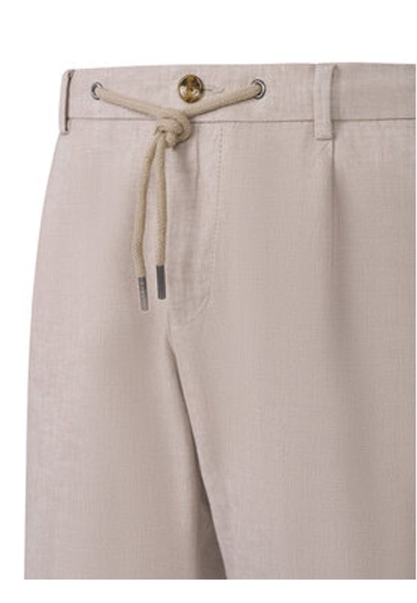 Bugatti Szorty materiałowe 1949-76419C D Écru Regular Fit. Kolor: kremowy. Materiał: bawełna