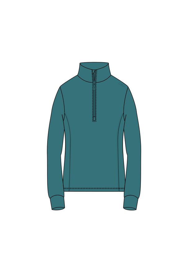 Golf damska turystyczne CMP 3G27836. Typ kołnierza: golf. Kolor: zielony. Sport: golf