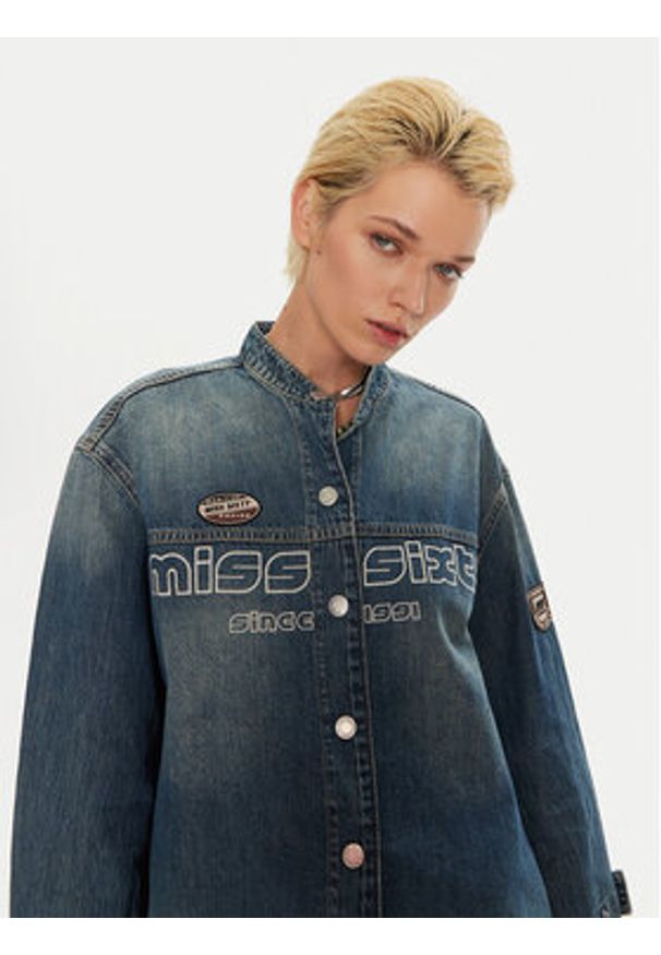 Miss Sixty Kurtka jeansowa 6L3XJ5180000 Niebieski Regular Fit. Kolor: niebieski. Materiał: bawełna