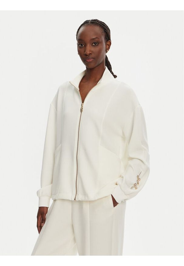 Liu Jo Sport Bluza TA5225 J4869 Écru Regular Fit. Materiał: syntetyk. Styl: sportowy