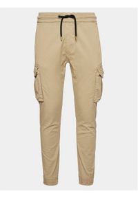 Alpha Industries Joggery Twill 116202 Beżowy Regular Fit. Kolor: beżowy. Materiał: bawełna #1