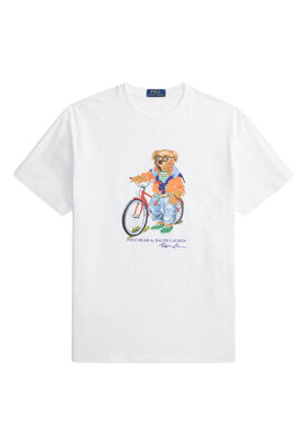 Polo Ralph Lauren T-Shirt 710B16612002 Biały Regular Fit. Typ kołnierza: polo. Kolor: biały. Materiał: bawełna