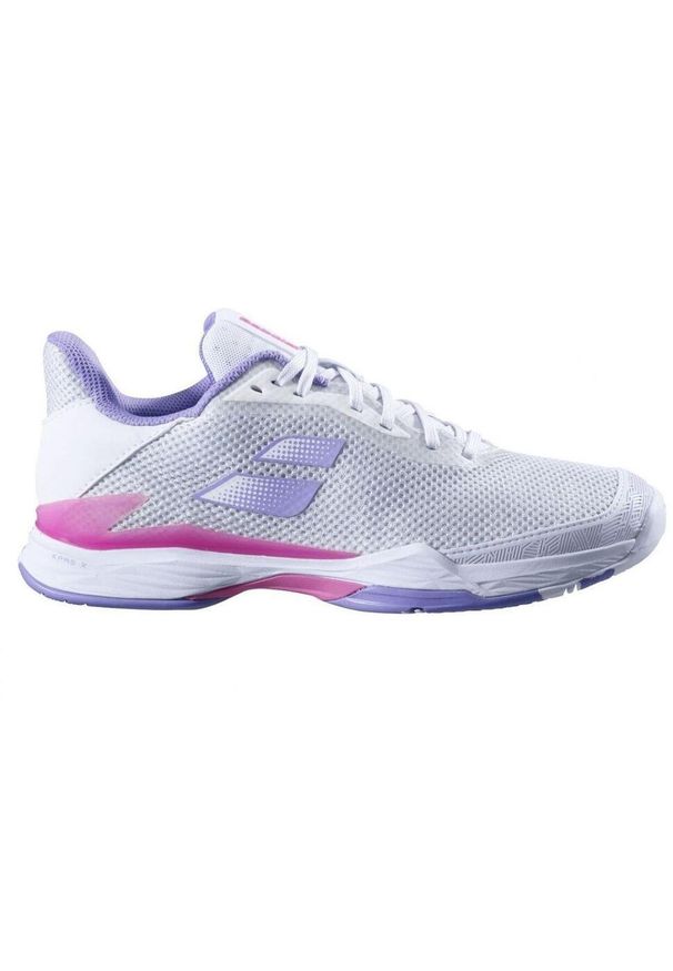 Buty do tenisa damskie Babolat Jet Tere All Court. Kolor: biały, wielokolorowy, różowy, fioletowy. Sport: tenis