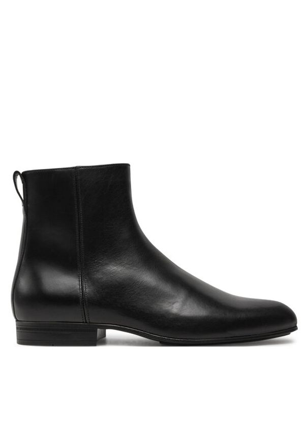 Calvin Klein Trzewiki Boot W/ Zip Lth HM0HM01501 Czarny. Kolor: czarny. Materiał: skóra