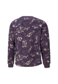 Puma - Bluza Dziecięca Nadruk Na Całej Powierzchni Dekolt W Szpic Alpha. Kolor: fioletowy. Wzór: nadruk