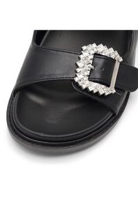 DeeZee Klapki ARABELLA KL-E566-40 Czarny. Kolor: czarny. Materiał: skóra #7