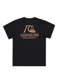 Quiksilver - Koszulka z krótkim rękawem dla Mężczyzn EVO ORIGINAL Czarny. Kolor: brązowy, zielony, wielokolorowy. Materiał: materiał, bawełna. Długość rękawa: krótki rękaw. Długość: krótkie