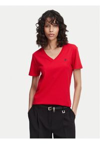 Beverly Hills Polo Club T-Shirt P-SS26W-TS516518 Czerwony Regular Fit. Typ kołnierza: polo. Kolor: czerwony. Materiał: bawełna #1