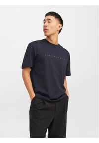 Jack & Jones T-Shirt Star 12234746 Granatowy Relaxed Fit. Kolor: niebieski. Materiał: bawełna #1