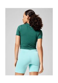 CASALL - Koszulka Casall Delight Short Wrap Tee 44. Kolor: zielony. Sport: fitness #2