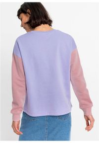 Bluza z bawełny organicznej bonprix jasny fioletowy - dymny jasnoróżowy. Kolor: fioletowy. Materiał: bawełna #4