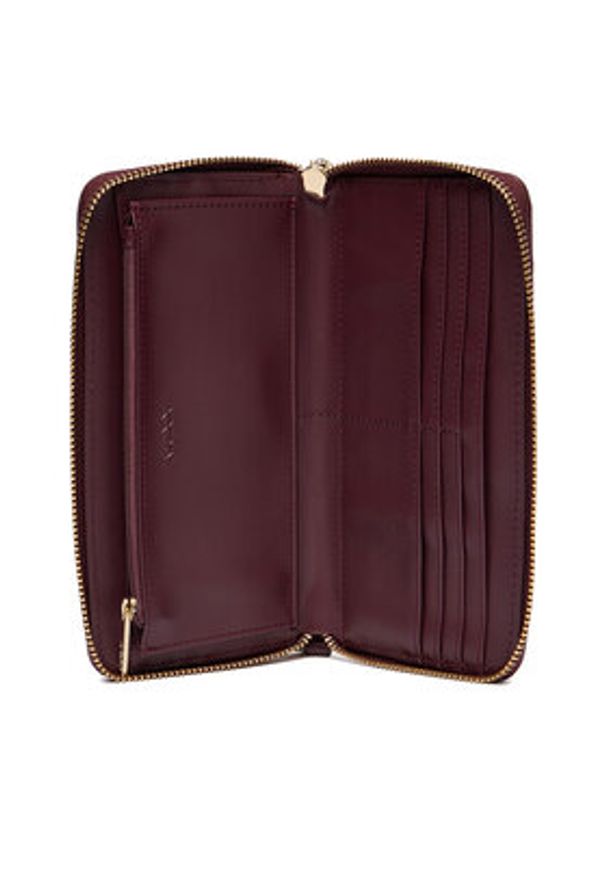 MEXX Portfel CEO-MEXX-W1-001-AW25 Bordowy. Kolor: czerwony. Materiał: syntetyk, materiał