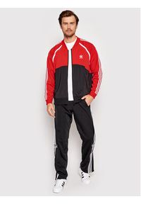 Adidas - adidas Bluza Sst Blocked HC2076 Czerwony Regular Fit. Kolor: czerwony. Materiał: syntetyk #5
