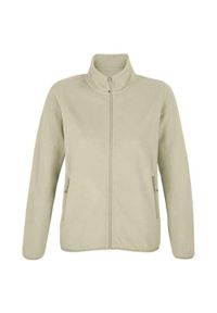 SOL'S - Damska Bluza Polarowa Factor Zapinana Na Zamek Błyskawiczny. Kolor: beżowy. Materiał: polar. Sezon: zima. Styl: sportowy #1