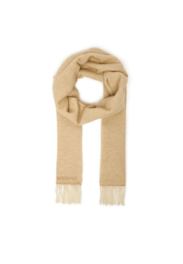 Patrizia Pepe Szalik 2F0124/8A681-B866 Beżowy. Kolor: beżowy. Materiał: wełna