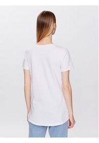 Volcano T-Shirt T-Motiv L02143-S23 Biały Regular Fit. Kolor: biały. Materiał: bawełna