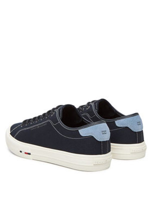 TOMMY HILFIGER - Tommy Hilfiger Tenisówki Hi Vulc Street Canvas FM0FM05515 Granatowy. Kolor: niebieski. Materiał: materiał. Styl: street