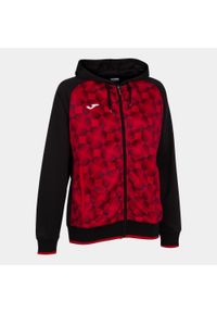 Bluza do piłki nożnej damska Joma Supernova III rozpinana. Kolor: wielokolorowy, czarny, czerwony. Sport: piłka nożna #1