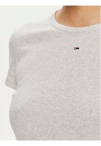 Tommy Jeans T-Shirt Essential DW0DW17383 Szary Slim Fit. Kolor: szary. Materiał: bawełna #4