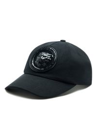 Czapka z daszkiem Just Cavalli 74QBZK40 899. Kolor: czarny. Materiał: bawełna, materiał #1