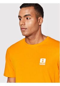 Hummel T-Shirt Unisex Legacy Liam 213715 Pomarańczowy Regular Fit. Kolor: pomarańczowy. Materiał: bawełna