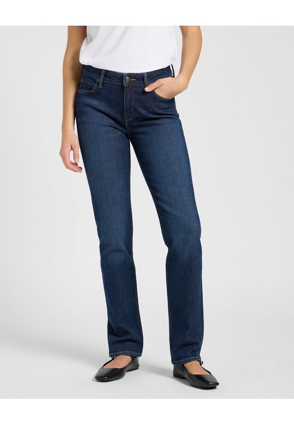 Lee - DAMSKIE SPODNIE LEE ELLY SOFTENED DARK 112373408