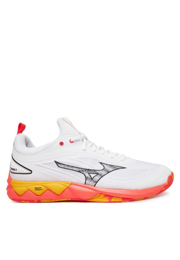 Mizuno Buty halowe Wave Luminous 3 V1GA2420 Biały. Kolor: biały. Materiał: skóra. Model: Mizuno Wave
