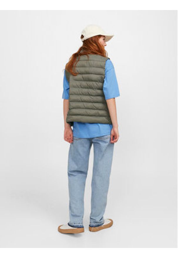 JJXX Bezrękawnik Nora 12224641 Zielony Regular Fit. Kolor: zielony. Materiał: syntetyk. Długość rękawa: bez rękawów
