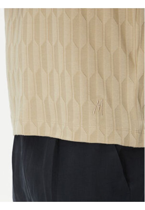 Marciano Guess Polo 5GHP03 6326A Beżowy Regular Fit. Typ kołnierza: polo. Kolor: beżowy. Materiał: syntetyk