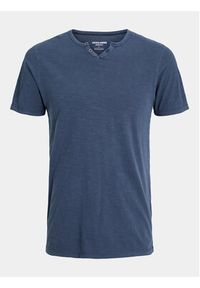 Jack & Jones - Jack&Jones T-Shirt Split 12164972 Granatowy Standard Fit. Kolor: niebieski. Materiał: bawełna #4